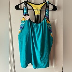 NWT ZeroXposur Tankini Size 20W